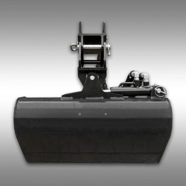 Graafbak 60 cm ±45° zwenkbaar voor minigraver Jansen MB-1500+MB-1000