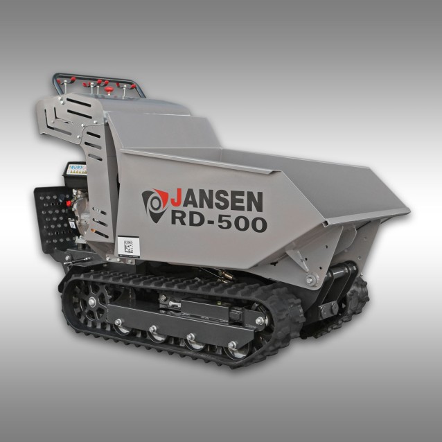 Rupsdumper Jansen RD-500, 9 PK benzinemotor, hydrostatisch